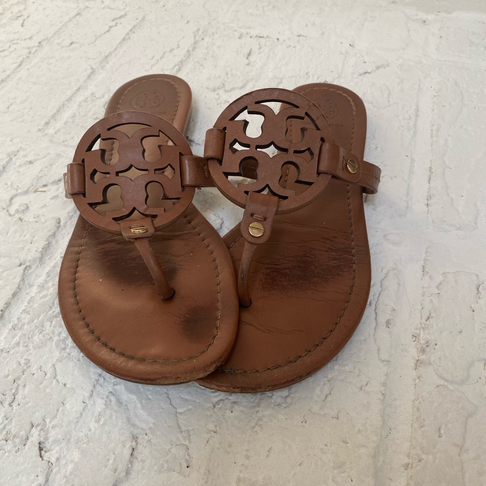 Tory Burch Miller Brown Sandals size 7.5 women’s